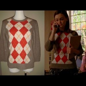 ASO Rory Gilmore J. Crew Argyle Sweater